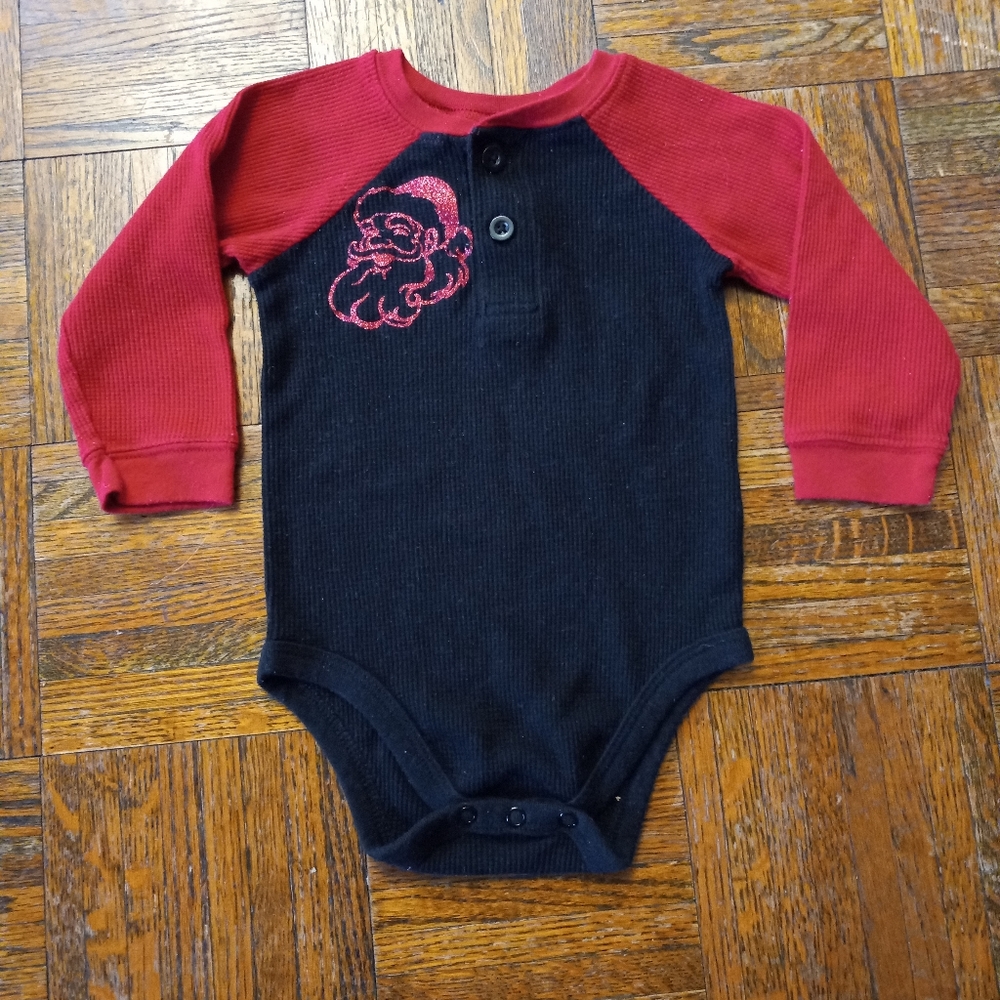 Santa baby thermal onesie